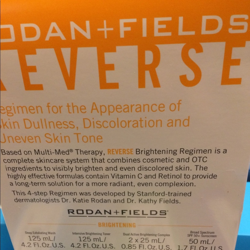 Rodan And Fields reverse brightening regimen